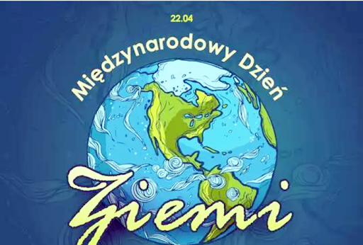 Błękitna tapeta międzynarodowy dzień ziemi